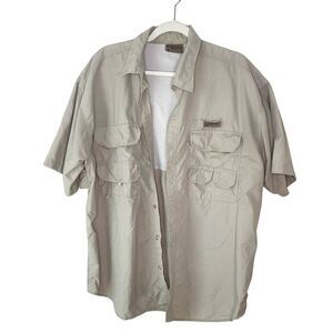 Alpine Design Mens Khaki Fishing Shirt Large